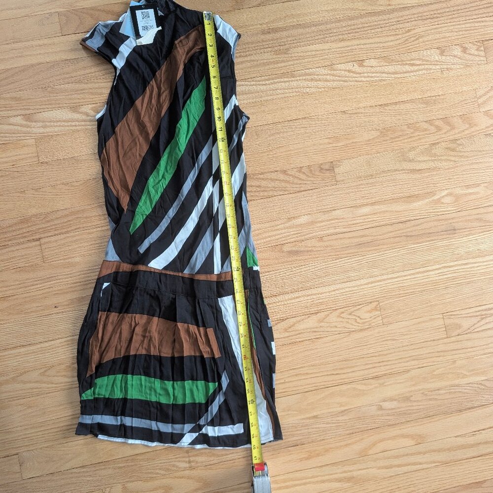 NEW Derek Lam For Design Nation RIO Sleeveless drop waist Dress Small Striped - Picture 9 of 15